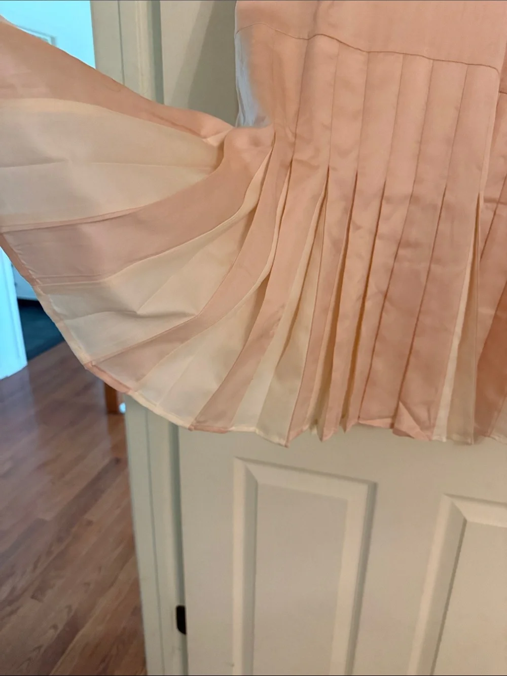 Tuckernuck Pale Pink Short Sleeve Pleated Dress